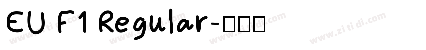 EU F1 Regular字体转换
